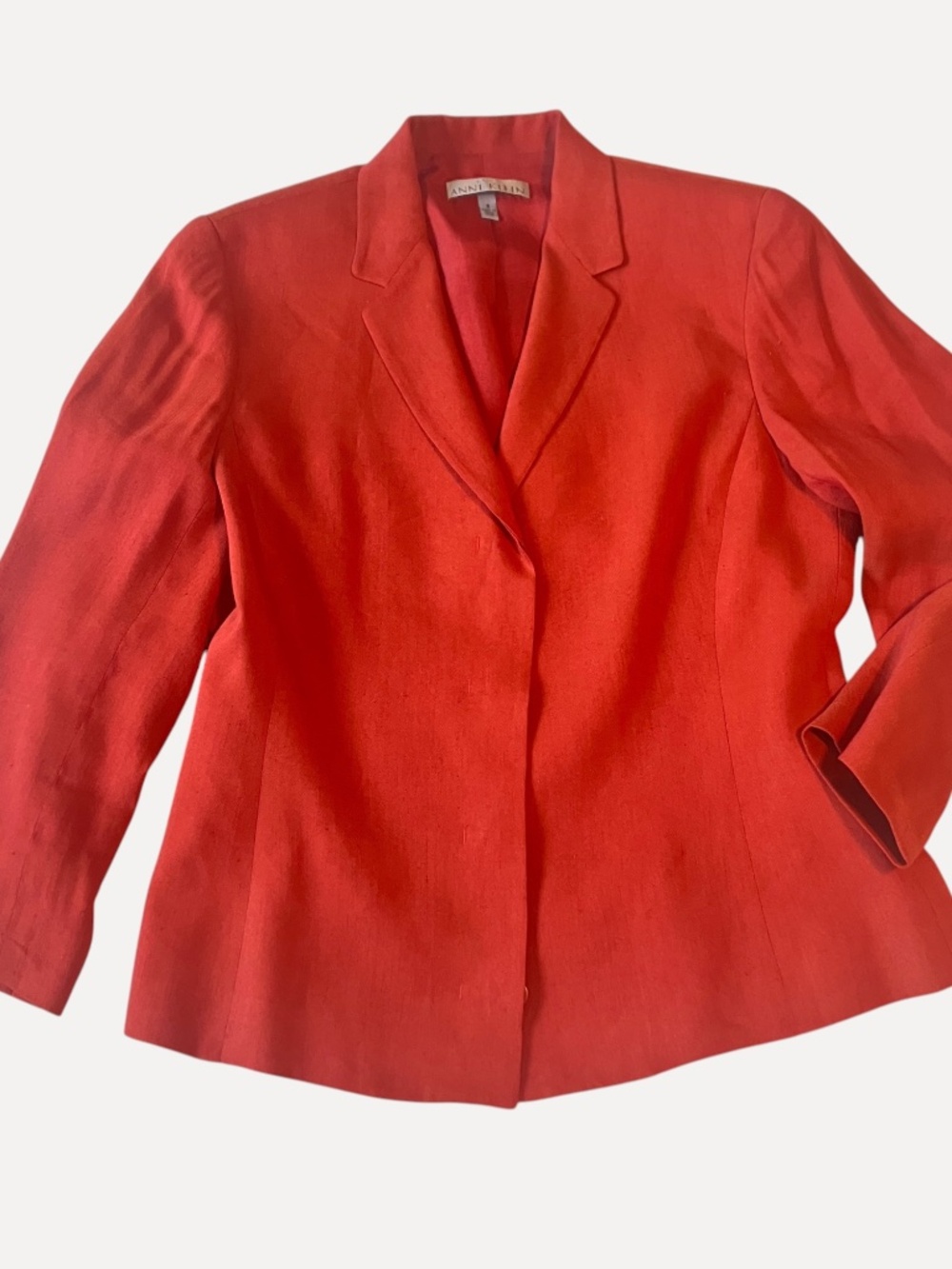 Y2K Ann Klein Burnt Orange Blazer Set
